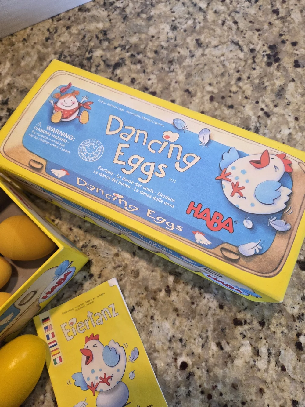 HABA Dancing Eggs Game 2003 Complete w/ Instructions Kids Family Party Game Vtg